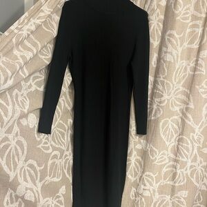 Prologue Black Turtleneck Sheath Dress